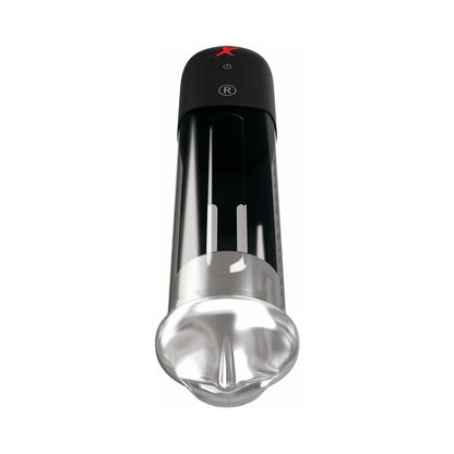 PDX BRANDS - PDX ELITE AUTOMATED SUCTION BLOWJOB PUMP CLEAR/BLACK