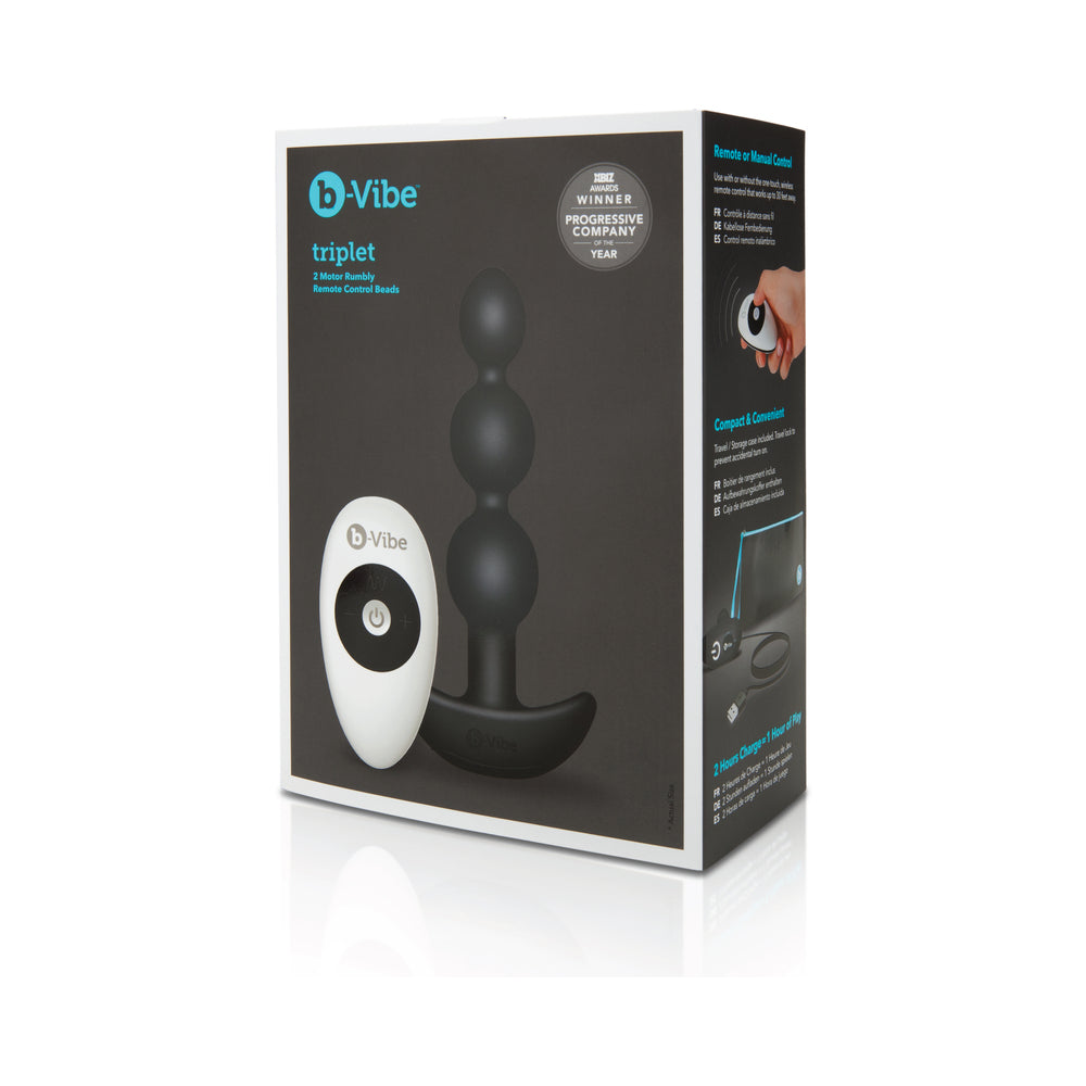 B-VIBE - TRIPLET VIBRADOR ANAL COM CONTROLO REMOTO RECARREGÁVEL