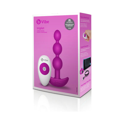 B-VIBE - TRIPLET VIBRADOR ANAL COM CONTROLO REMOTO RECARREGÁVEL