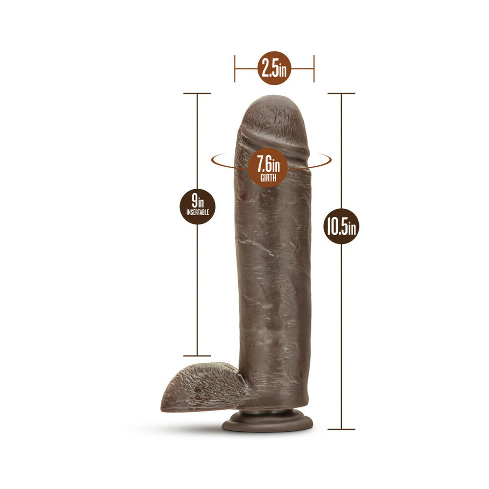 BLUSH - DR. SKIN MR. MISTER REALISTIC 10.5 IN. DILDO WITH BALLS