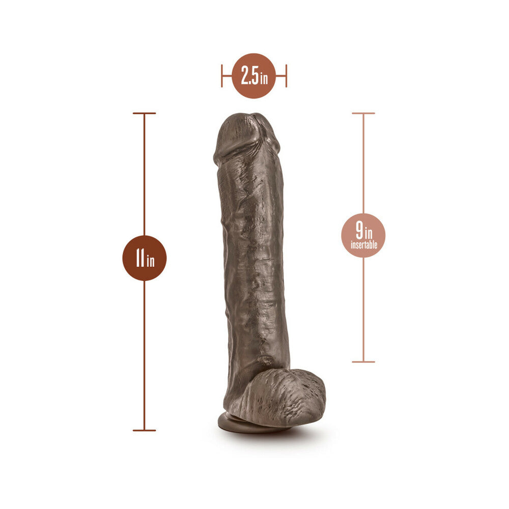 BLUSH - DR. SKIN MR. SAVAGE REALISTIC 11.5 IN. DILDO WITH BALLS