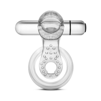 BLUSH - STAY HARD 10 FUNCTION VIBRATING TONGUE RING CLEAR