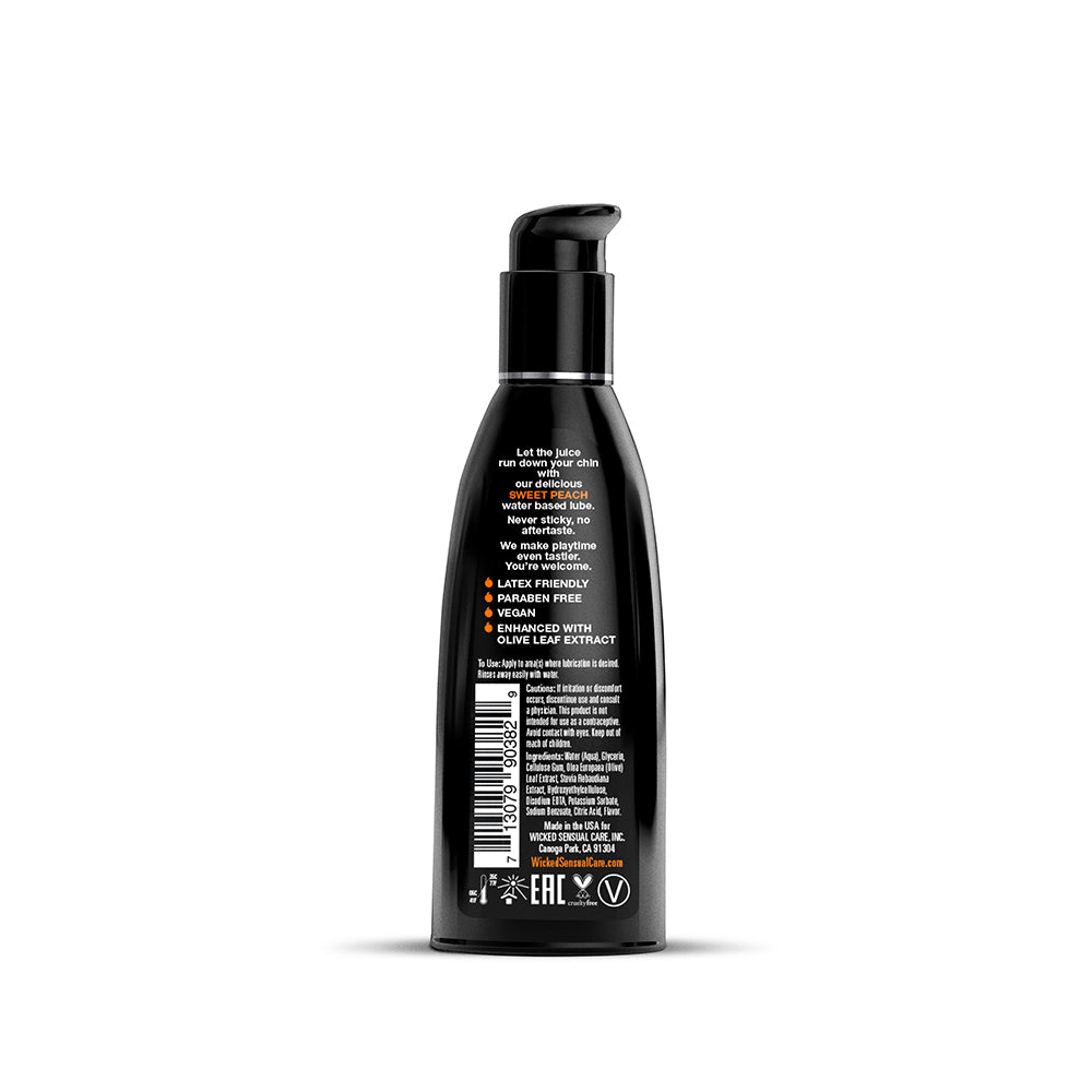 WICKED - AQUA SWEET PEACH WATER-BASED LUBRICANT 2 OZ.