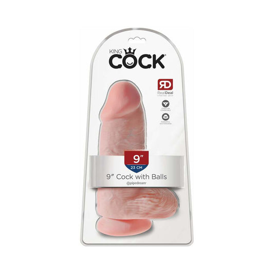 PIPEDREAM - COCK CHUBBY 9 IN. COCK WITH BALLS REALISTIC SUCTION CUP DILDO