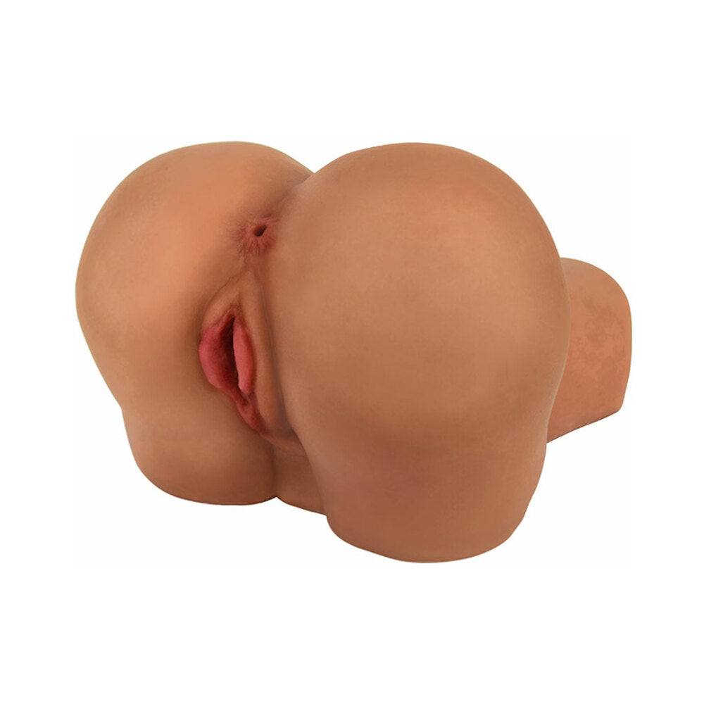 CURVE NOVELTIES - CURVE TOYS MISTRESS PERFECT FUCK AUNT DOGGY STYLE VIBRATING DUAL ENTRY MASTURBATOR TAN