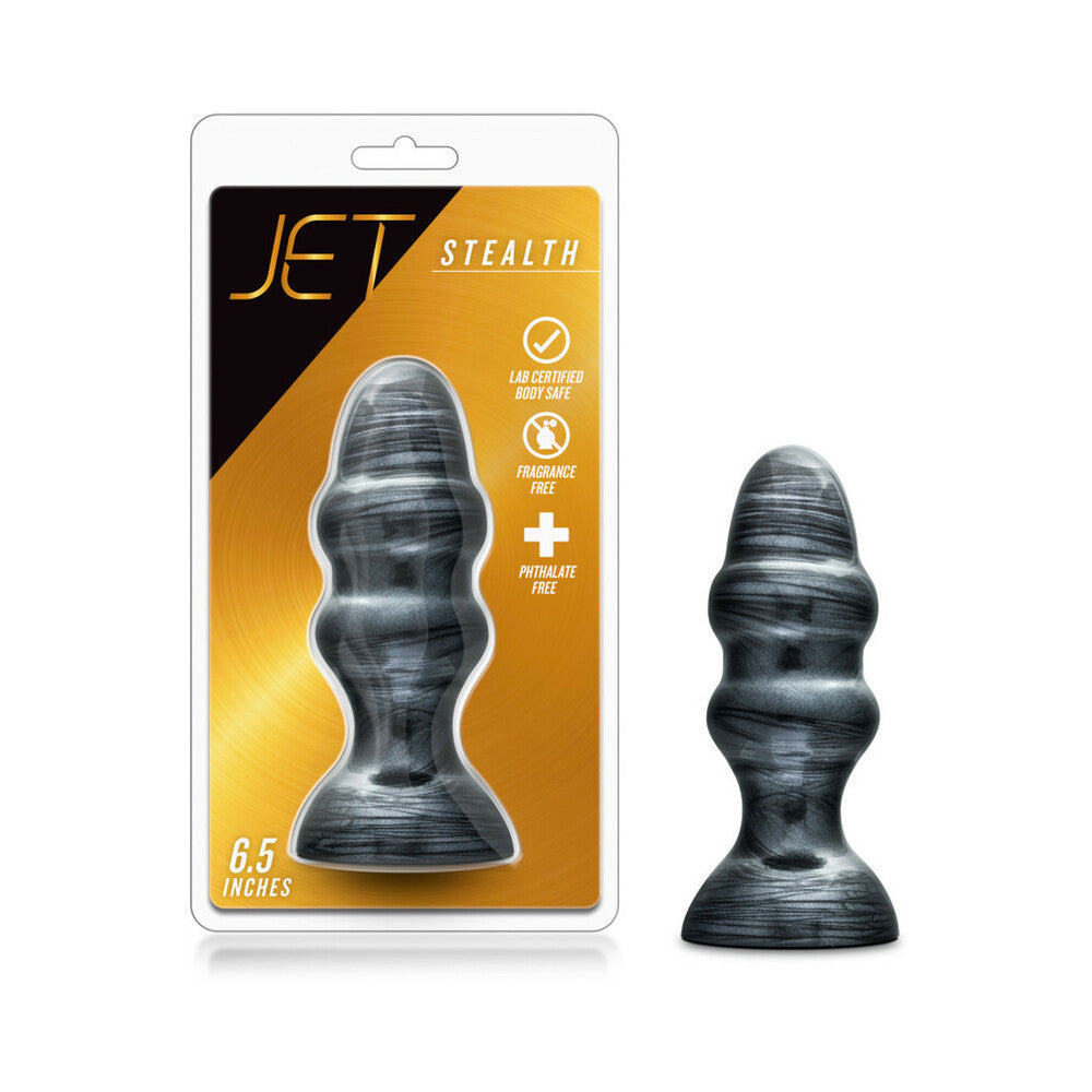 BLUSH - JET STEALTH 6.5 IN. ANAL PLUG CARBON METALLIC BLACK