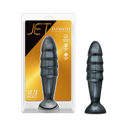 BLUSH - JET DESTRUCTOR 10.75 IN. ANAL PLUG CARBON METALLIC BLACK