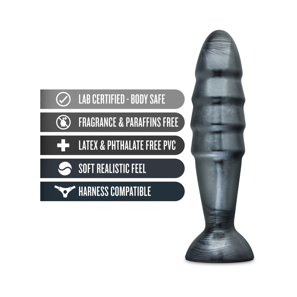 BLUSH - JET DESTRUCTOR 10.75 IN. ANAL PLUG CARBON METALLIC BLACK