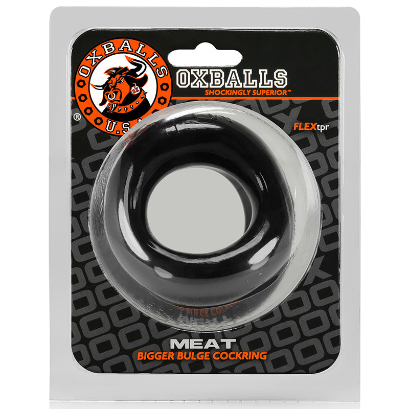 OXBALLS - MEAT, PADDED COCKRING, BLACK