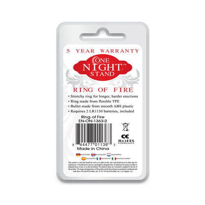 EVOLVED - ONE NIGHT STAND RING OF FIRE VIBRATING COCKRING SMOKE