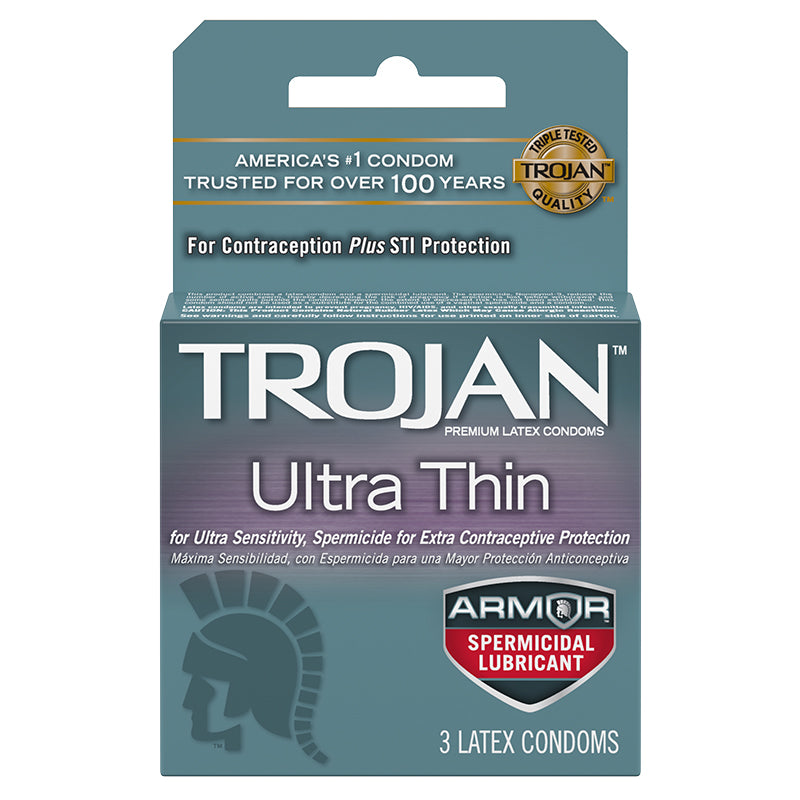 PARADISE MARKETING - TROJAN ULTRA THIN ARMOR (SPERMICIDAL) 3PK