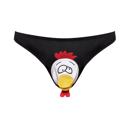 MALE POWER - NOVELTY "CHOKE THE CHICKEN" BIKINI UNDERWEAR BLACK O/S