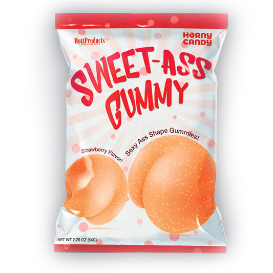 HOTT PRODUCTS - SWEET ASS GUMMY BUTT SHAPED GUMMIES 8 /PER