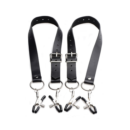 XR BRANDS - MASTER SERIES SPREAD LABIA SPREADER STRAPS WITH CLAMPS