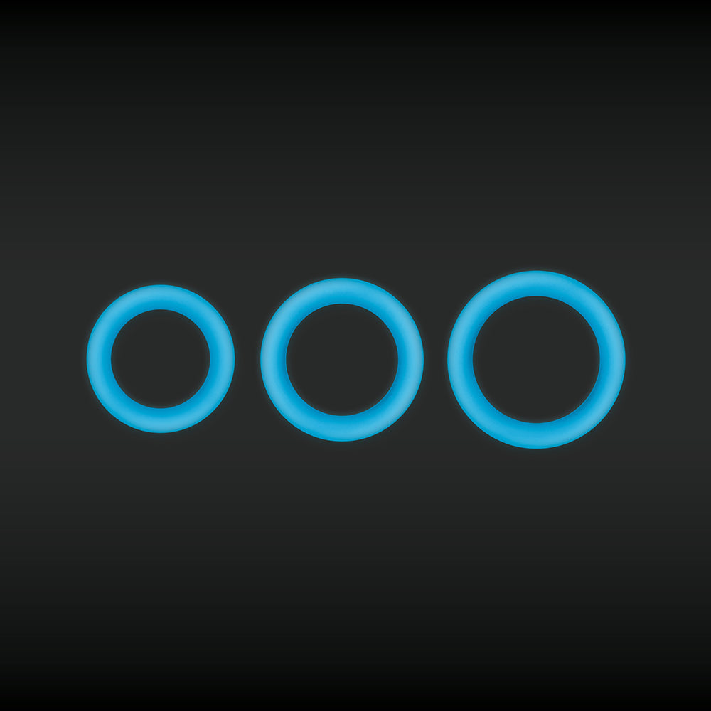 NS NOVELTIES - FIREFLY HALO COCK RING LARGE BLUE