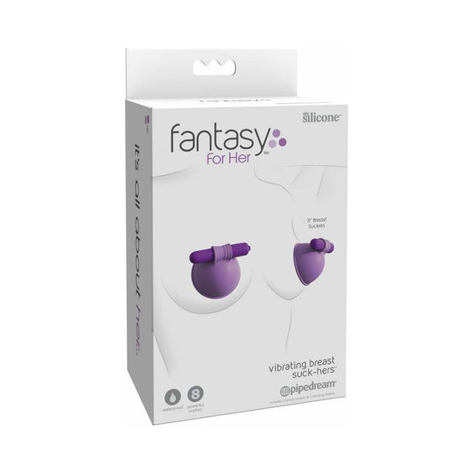 PIPEDREAM - FANTASY FOR HER SILICONE VIBRATING BREAST SUCK-HERS PURPLE
