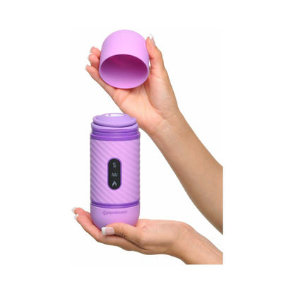 PIPEDREAM - FANTASY FOR HER LOVE THRUST-HER RECHARGEABLE SILICONE THRUSTING VIBRATOR PURPLE