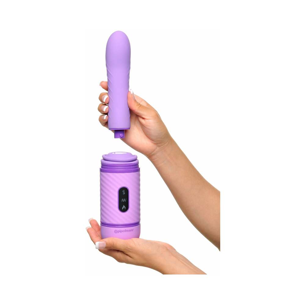 PIPEDREAM - FANTASY FOR HER LOVE THRUST-HER RECHARGEABLE SILICONE THRUSTING VIBRATOR PURPLE