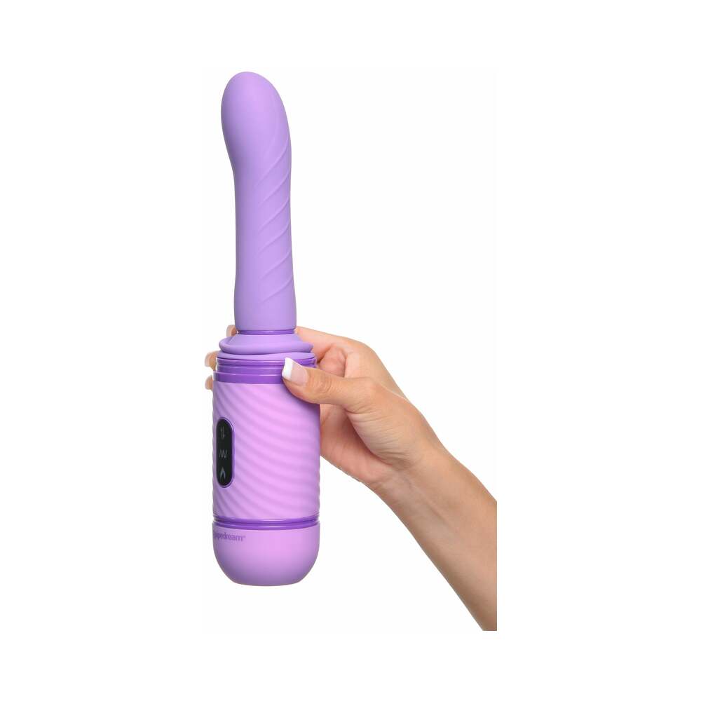 PIPEDREAM - FANTASY FOR HER LOVE THRUST-HER RECHARGEABLE SILICONE THRUSTING VIBRATOR PURPLE