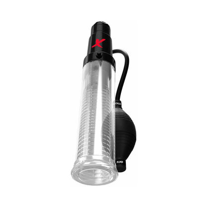 PDX BRANDS - PDX ELITE SUCK-N-PUMP VIBRATING PENIS PUMP & STROKER CLEAR