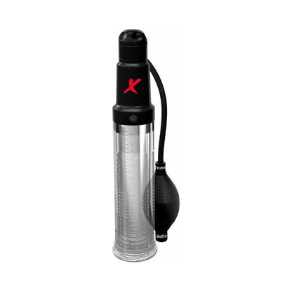 PDX BRANDS - PDX ELITE SUCK-N-PUMP VIBRATING PENIS PUMP & STROKER CLEAR