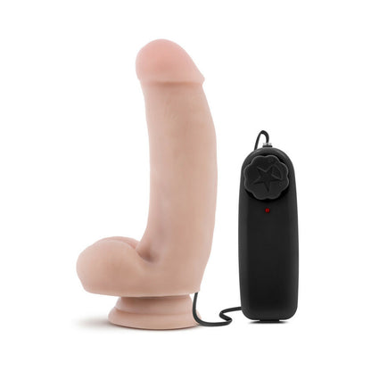 BLUSH - LOVERBOY THE QUARTERBACK 7 IN. VIBRATING DILDO WITH BALLS BEIGE