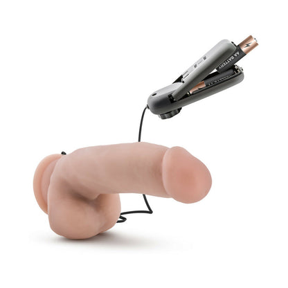 BLUSH - LOVERBOY THE QUARTERBACK 7 IN. VIBRATING DILDO WITH BALLS BEIGE