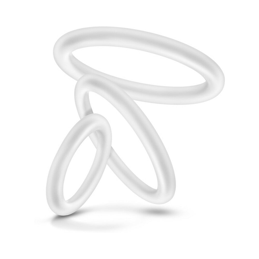BLUSH - PERFORMANCE VS4 PURE PREMIUM SILICONE COCKRINGS CONJUNTO DE 3 PEÇAS