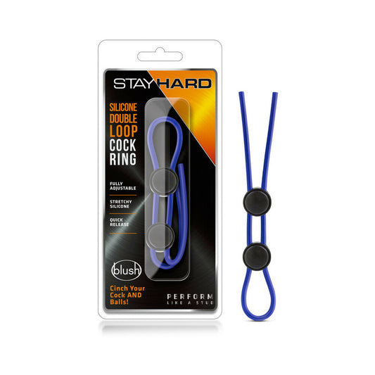 BLUSH - STAY HARD SILICONE DOUBLE LOOP LASSO BOLO COCKRING