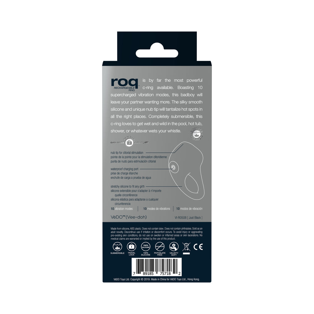VEDO - ROQ RECHARGEABLE RING - BLACK
