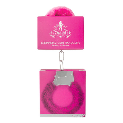 SHOTS - OUCH! BEGINNER'S FURRY HANDCUFFS WITH QUICK RELEASE