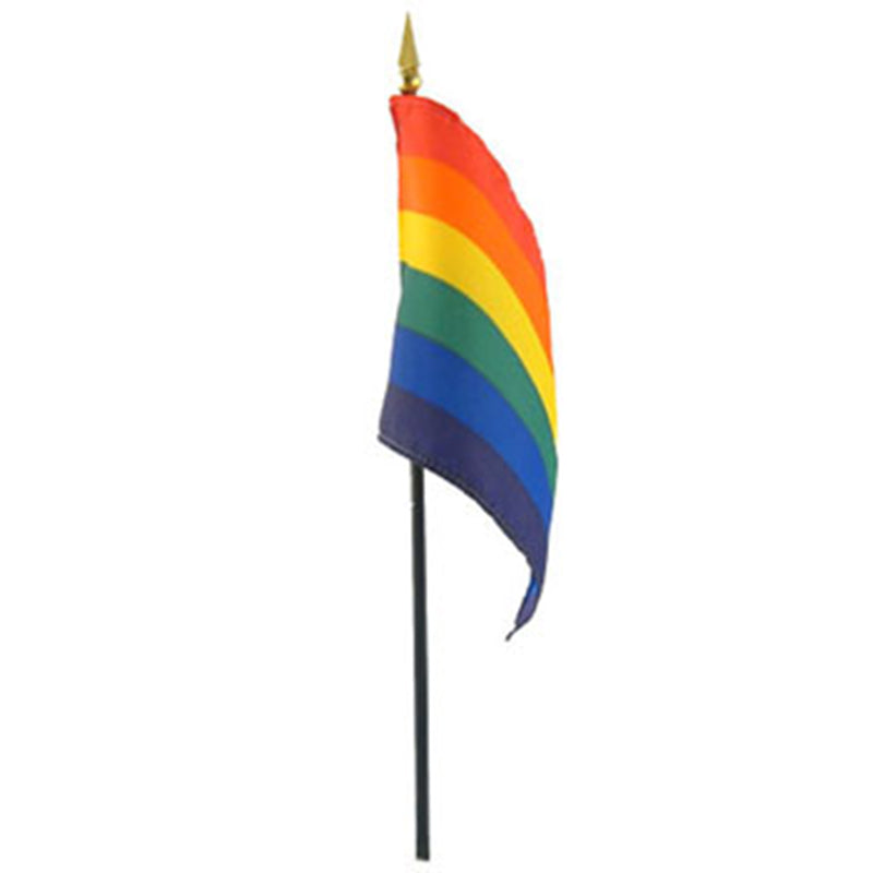 PHS INTERNATIONAL - BANDEIRA DE MÃO ARCO-ÍRIS GAYSENTIALS 10CM X 15CM