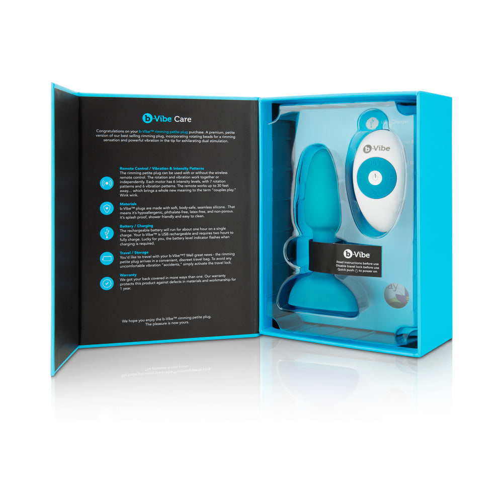 B-VIBE - RIMMING PETITE ROTATING AND VIBRATING REMOTE CONTROL PLUG