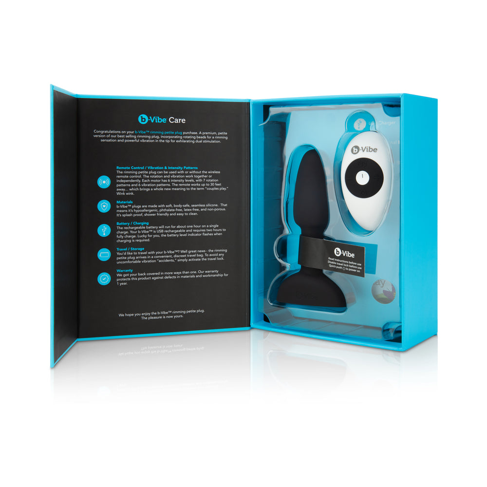 B-VIBE - RIMMING PETITE ROTATING AND VIBRATING REMOTE CONTROL PLUG