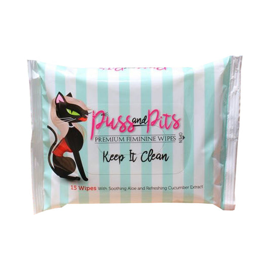 PUSS & PITS - PUSS AND PITS WIPES 15-PACK