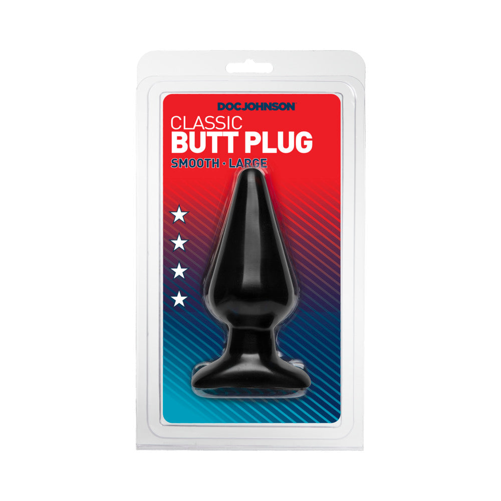 DOC JOHNSON - LARGE BUTT PLUG (BLACK)