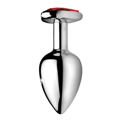 XR BRANDS - BOOTY SPARKS RED HEART GEM ANAL PLUG MÉDIO