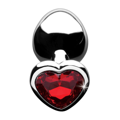 XR BRANDS - BOOTY SPARKS RED HEART GEM ANAL PLUG MÉDIO