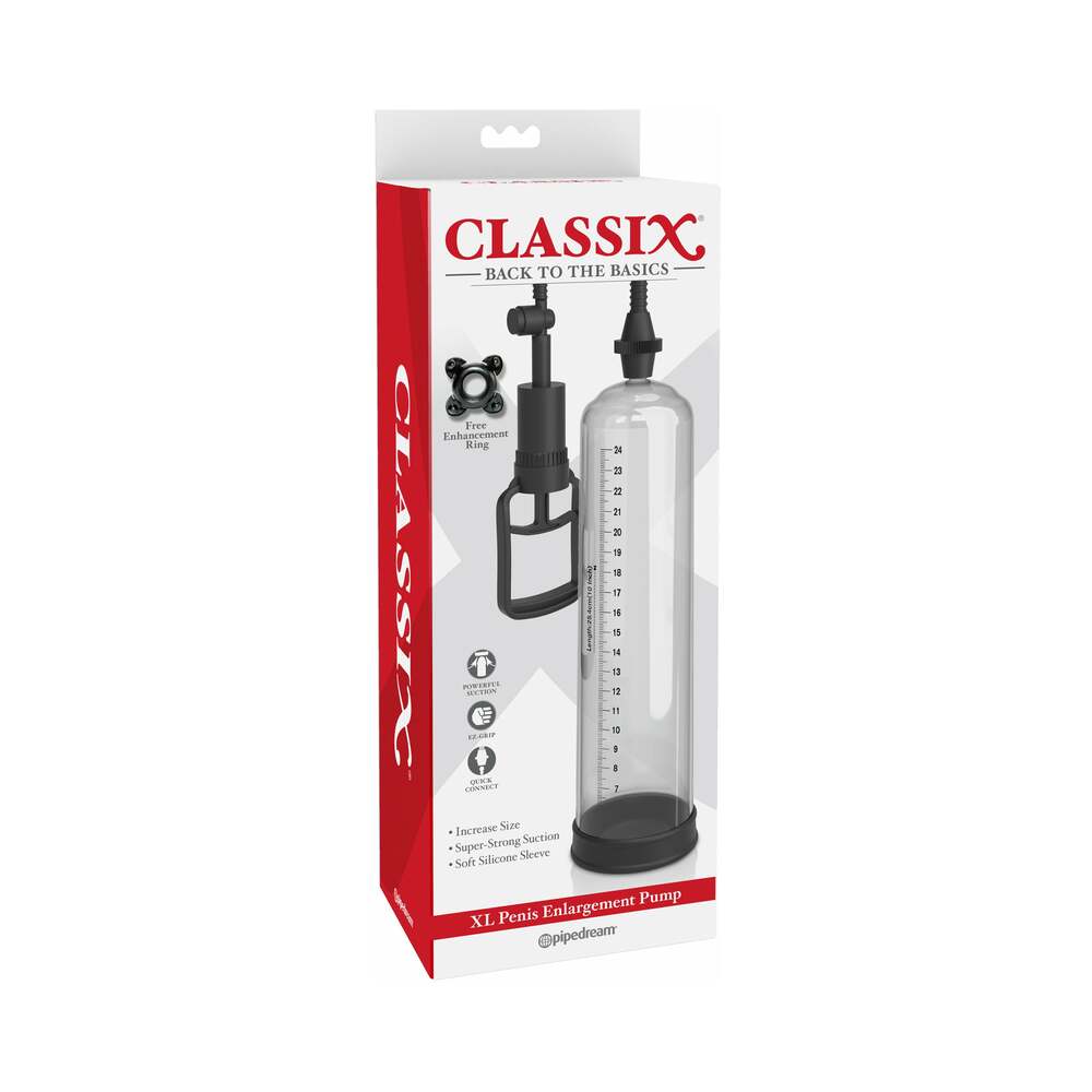PIPEDREAM - CLASSIX XL PENIS ENLARGEMENT PUMP CLEAR/BLACK