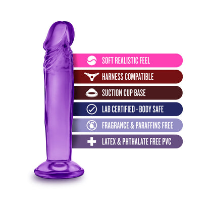 BLUSH - B YOURS SWEET N' SMALL 6.5 IN. DILDO PURPLE