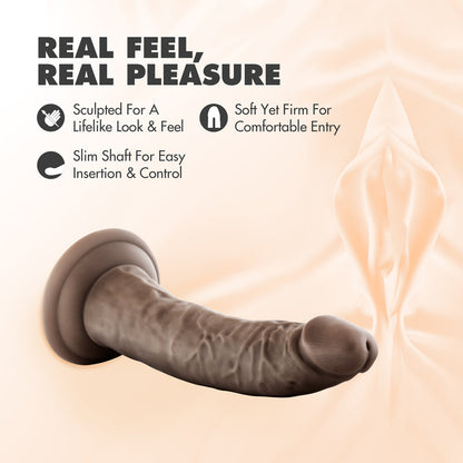 BLUSH - DR. SKIN REALISTIC 7.5 IN. DILDO