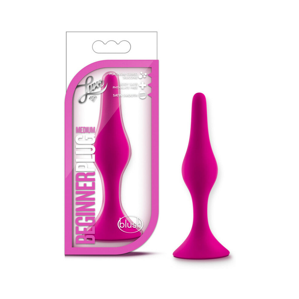 BLUSH - LUXE SILICONE BEGINNER PLUG MEDIUM PINK