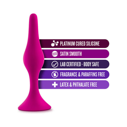 BLUSH - LUXE SILICONE BEGINNER PLUG MEDIUM PINK