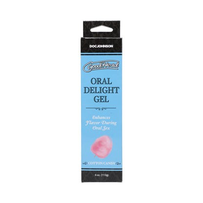 DOC JOHNSON - GOODHEAD ORAL DELIGHT GEL 4 OZ TUBE COTTON CANDY