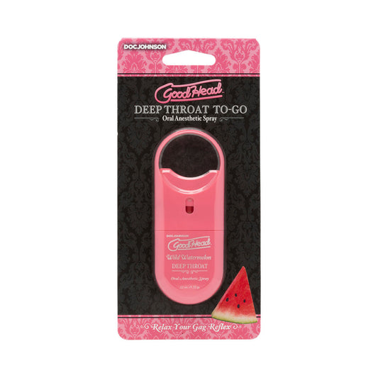 DOC JOHNSON - GOODHEAD DEEP THROAT SPRAY TO-GO WILD WATERMELON .33 OZ.