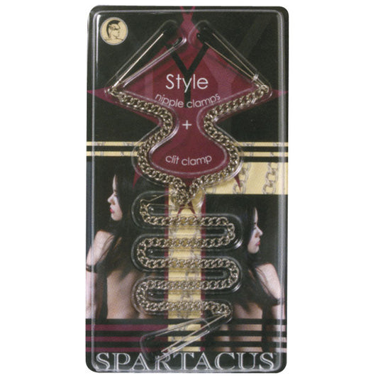 SPARTACUS - CONJUNTO DE PINÇAS TWEEZER E CLAMP PARA MAMILOS E CLITÓRIS