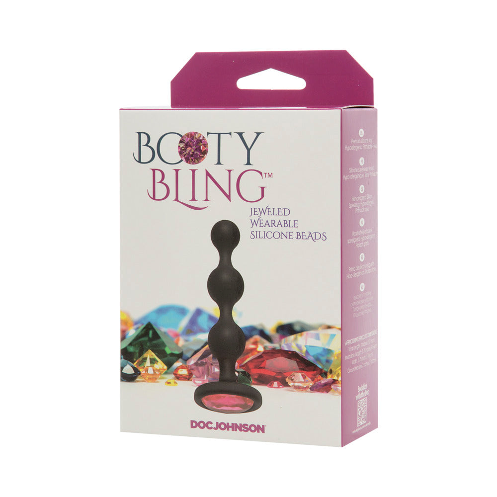 DOC JOHNSON - BOOTY BLING JEWELED WEARABLE SILICONE BEADS