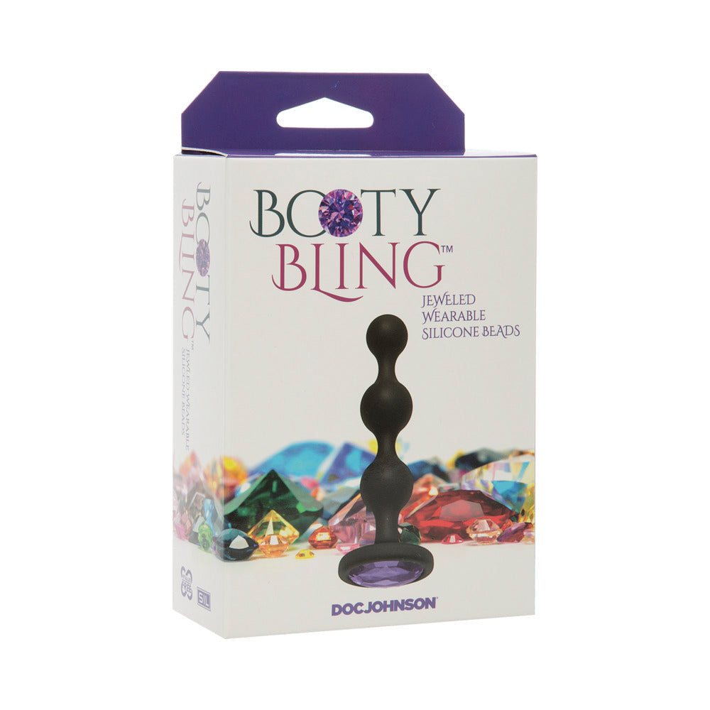 DOC JOHNSON - BOOTY BLING JEWELED WEARABLE SILICONE BEADS