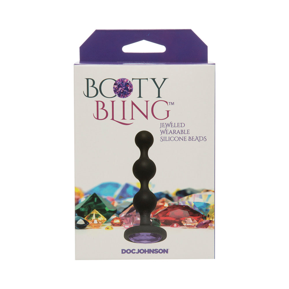 DOC JOHNSON - BOOTY BLING JEWELED WEARABLE SILICONE BEADS