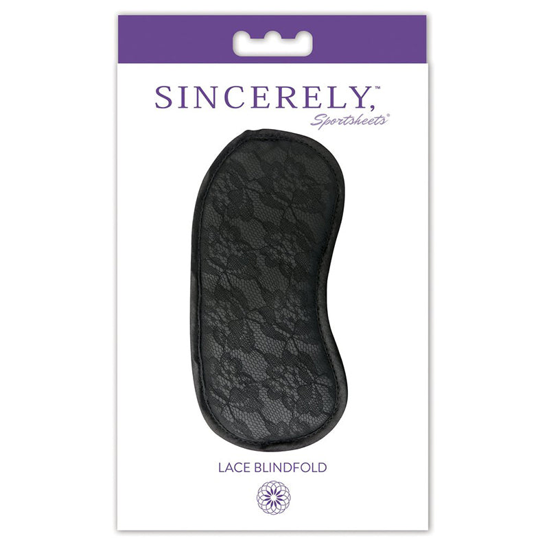SPORTSHEETS - SINCERELY, SPORTSHEETS LACE BLINDFOLD BLACK